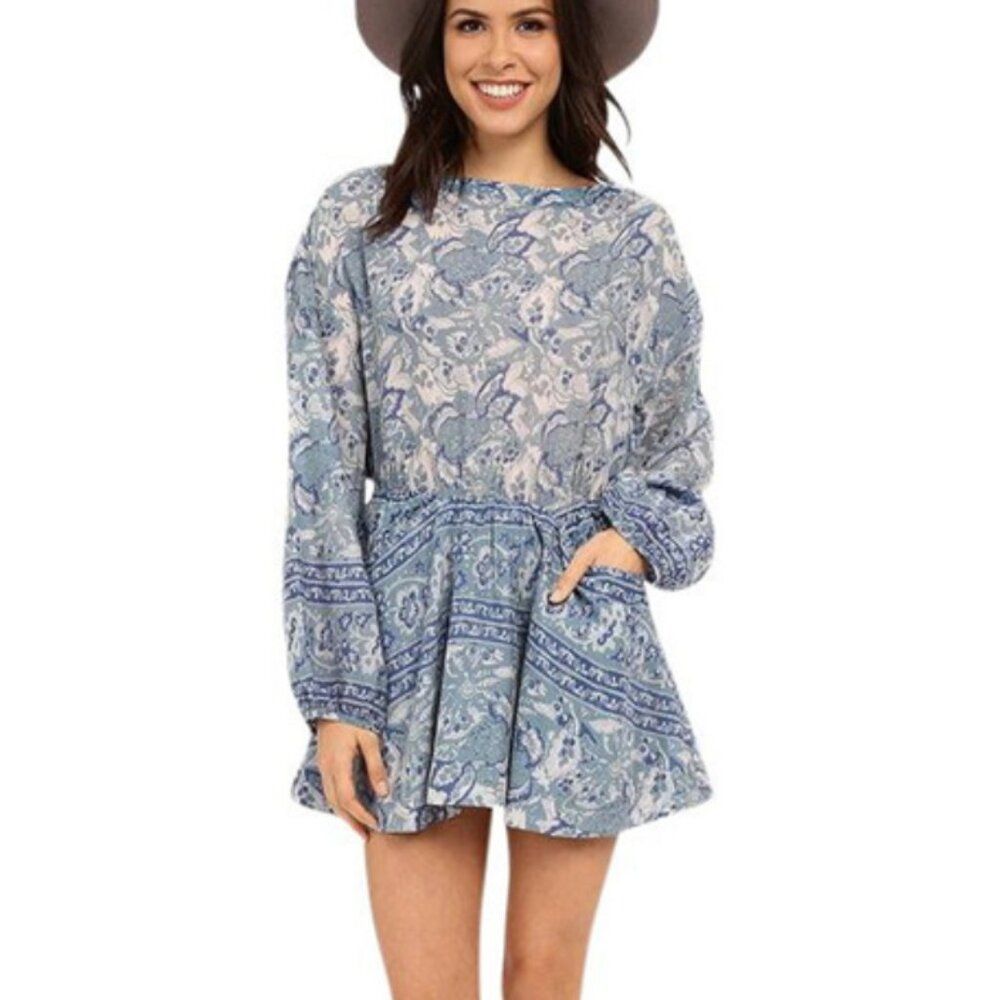 Free People Silver Sun Mini Dress